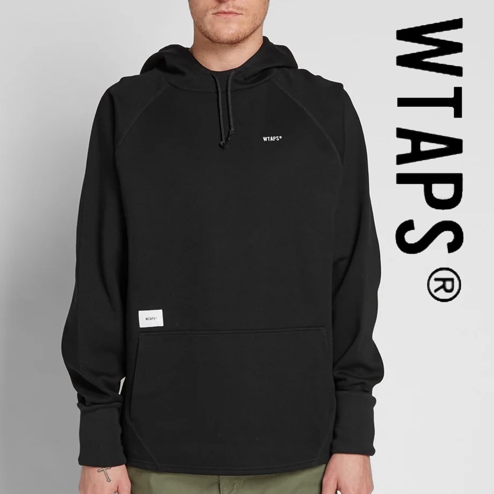 WTAPS Black Thumbsucker Hoodie / Hoody size X 01